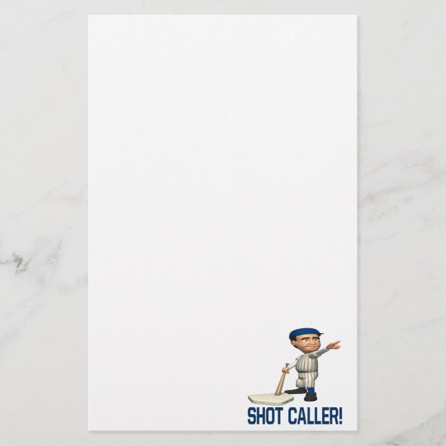 Shot Caller Stationery (Front)
