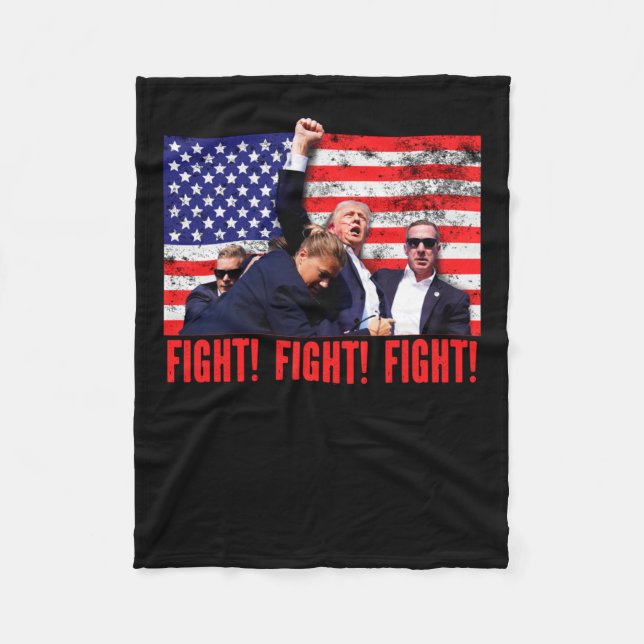 Shot Fight Fight Fight  Fleece Blanket (Front)