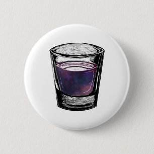 shot glass 6 cm round badge
