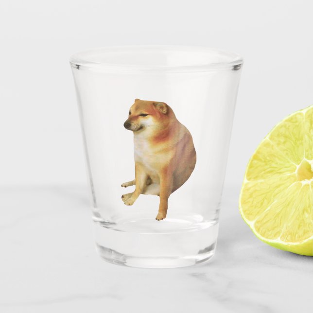 Shot Glass Cheems Meme (Front)