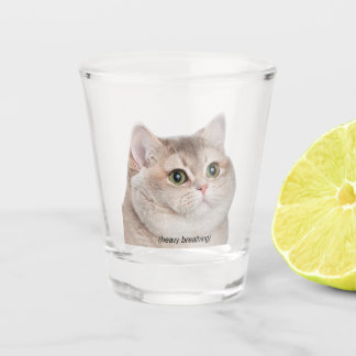 Shot Glass Heavy Breathing Cat Meme