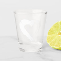 Shot Glass Moon Heart 