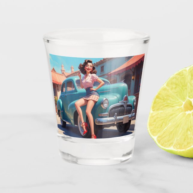 Shot Glass Pin-Up (Front)