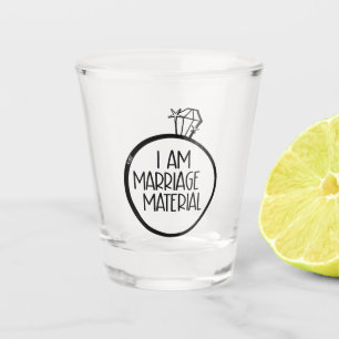 Shot glass with funny meme