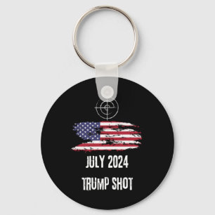 Shot July 2024 Usa America Key Ring