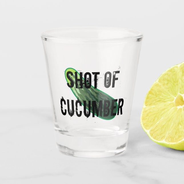 Shot of Cucumber Glass (Front)