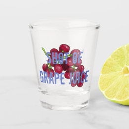 Shot of Grape Juice Glass