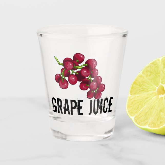 Shot of Grape Juice Shot Glass (Front)