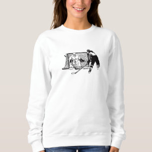 Shot On Net Hockey Player (female) Sweatshirt