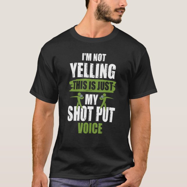 Shot Pu Shot Put Voice Joke Shot Putter T-Shirt (Front)