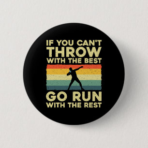 Shot Put Art For Men Women Shot Put Throwing Shot  6 Cm Round Badge