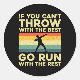 Shot Put Art For Men Women Shot Put Throwing Shot  Classic Round Sticker