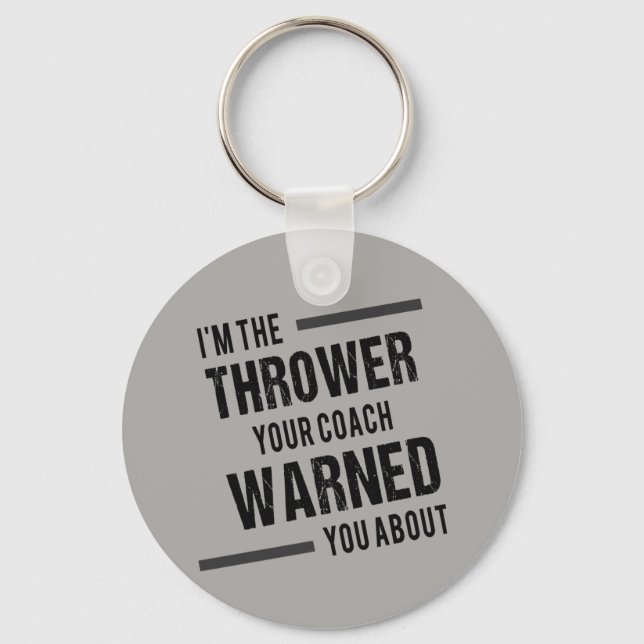 Shot Put Discus Javelin Hammer Throw Keychain (Front)
