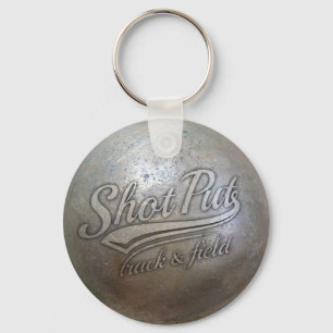 shot put implement key ring