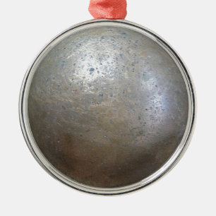 shot put implement metal tree decoration