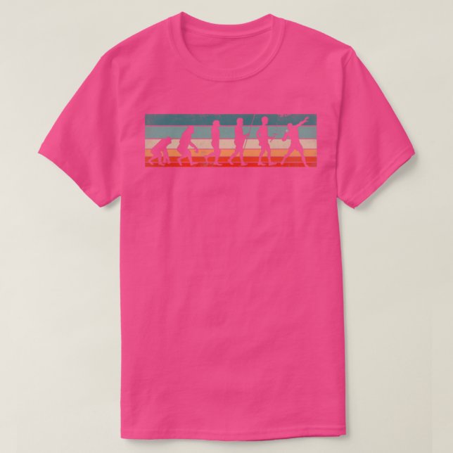 Shot Put Putter Track and Field Evolution T-Shirt (Design Front)