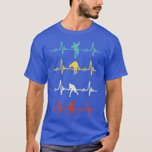 Shot Put Putter Track and Field Heartbeat T-Shirt