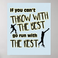Shot Put Throw With The Best- Poster