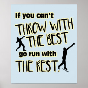Shot Put Throw With The Best- Poster