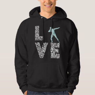 Shot Put Throwing Love Track And Field Field Throw Hoodie