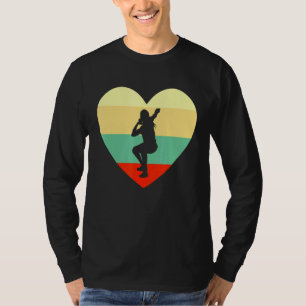 Shot Putter Heart Throw Girl Track And Field Women T-Shirt