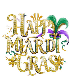 Shotglass "Happy Mardi Gras" Shot Glass