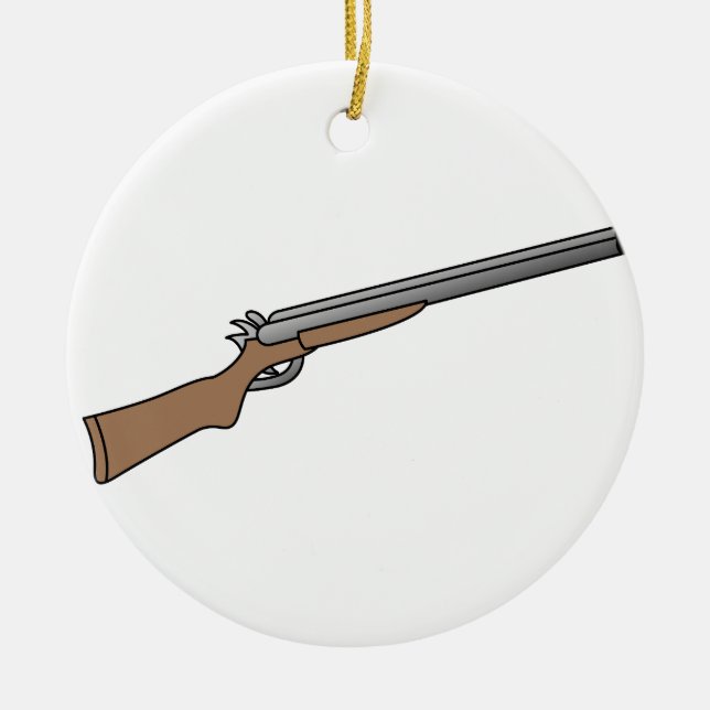 Shotgun Ceramic Tree Decoration (Front)
