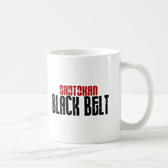 Shotokan Black Belt Karate Coffee Mug (Right)