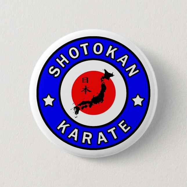 Shotokan Karate 6 Cm Round Badge (Front)