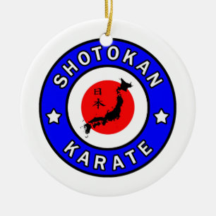 Shotokan Karate Ceramic Tree Decoration