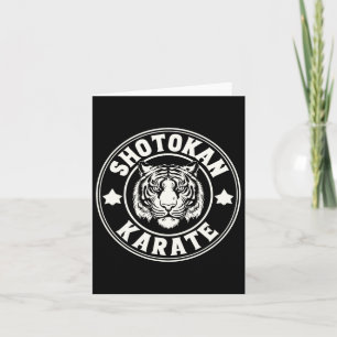 Shotokan Karate Fighter Martial Arts Tiger Funny K Card