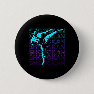 Shotokan Karate Japanese Martial Arts Retro 6 Cm Round Badge