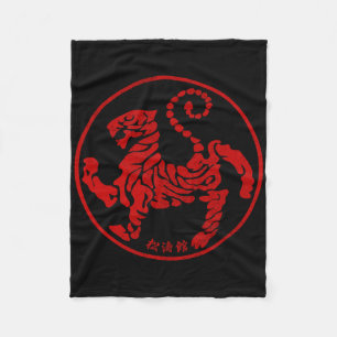 Shotokan Karate Martial Arts T Shirt Vintage Style Fleece Blanket