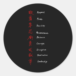 Shotokan Karate Rules Classic Round Sticker