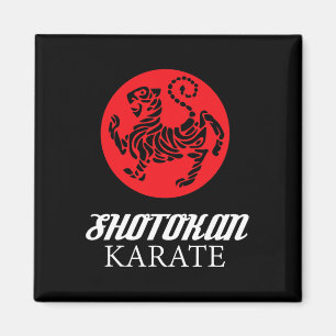 Shotokan Karate Tiger Graphic Martial Arts T Shirt Magnet