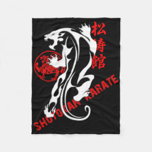 Shotokan Karate Tiger Prowess - Martial Arts Budo  Fleece Blanket
