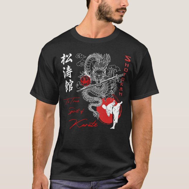 Shotokan Karate True Spirit by Zanshin-Art T-Shirt (Front)