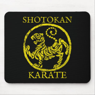 Shotokan Karate Vintage Distressed Karate Gi Logo Mouse Pad