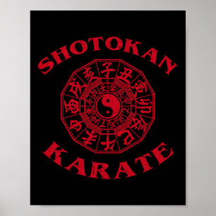 Shotokan Karate Zodiac Circle Poster