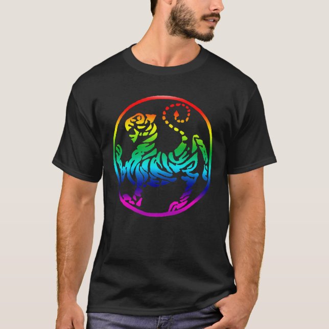 Shotokan Rainbow Tiger T-Shirt (Front)
