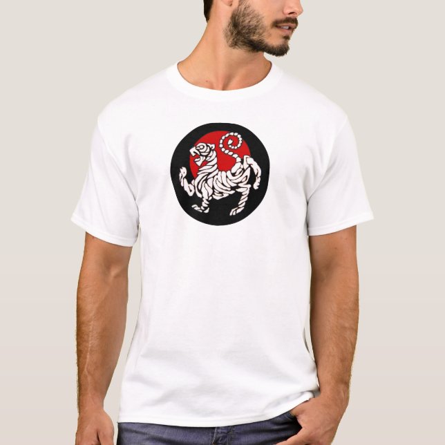 Shotokan Tiger Rising Sun T-Shirt (Front)