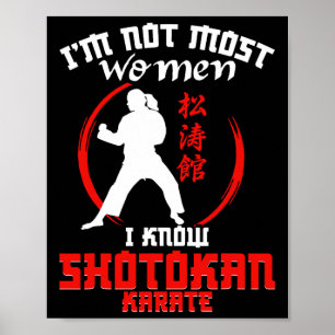 Shotokan Tiger Woman Girl Lady Practicioner Shotok Poster