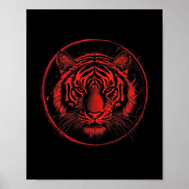 Shotokan Tigers Karate Modern Graphic  Poster (Front)