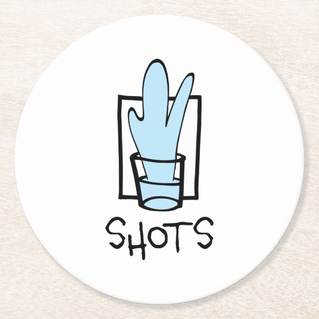 Shots - Square Coasters (Front)
