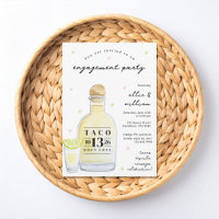 Shots to Love Tequila Engagement Party Invitation