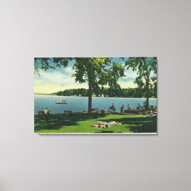 Shotwell Park on a Sunny Day Canvas Print (Front)