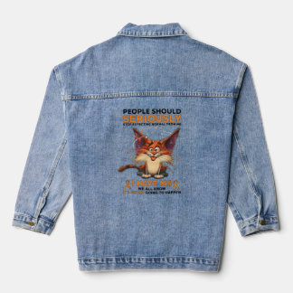 Should Seriously - Multiple Sclerosis Awareness Ca Denim Jacket
