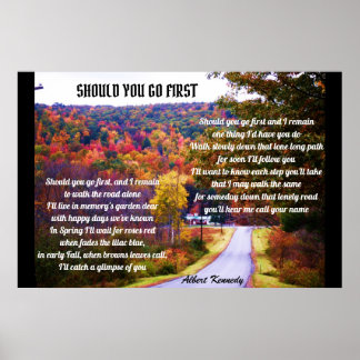 SHOULD YOU GO FIRST poster