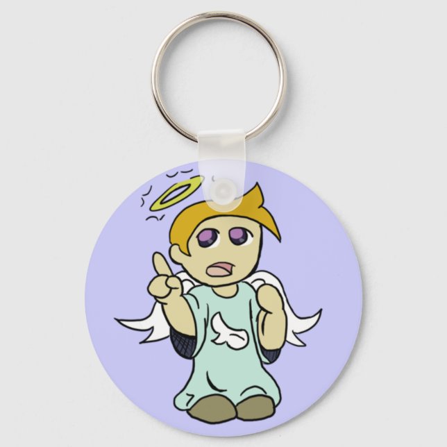 Shoulder Angel Keychain (Front)