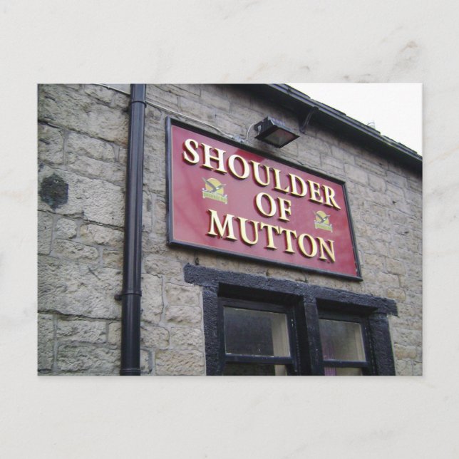 Shoulder of Mutton Pub Sign Postcard (Front)
